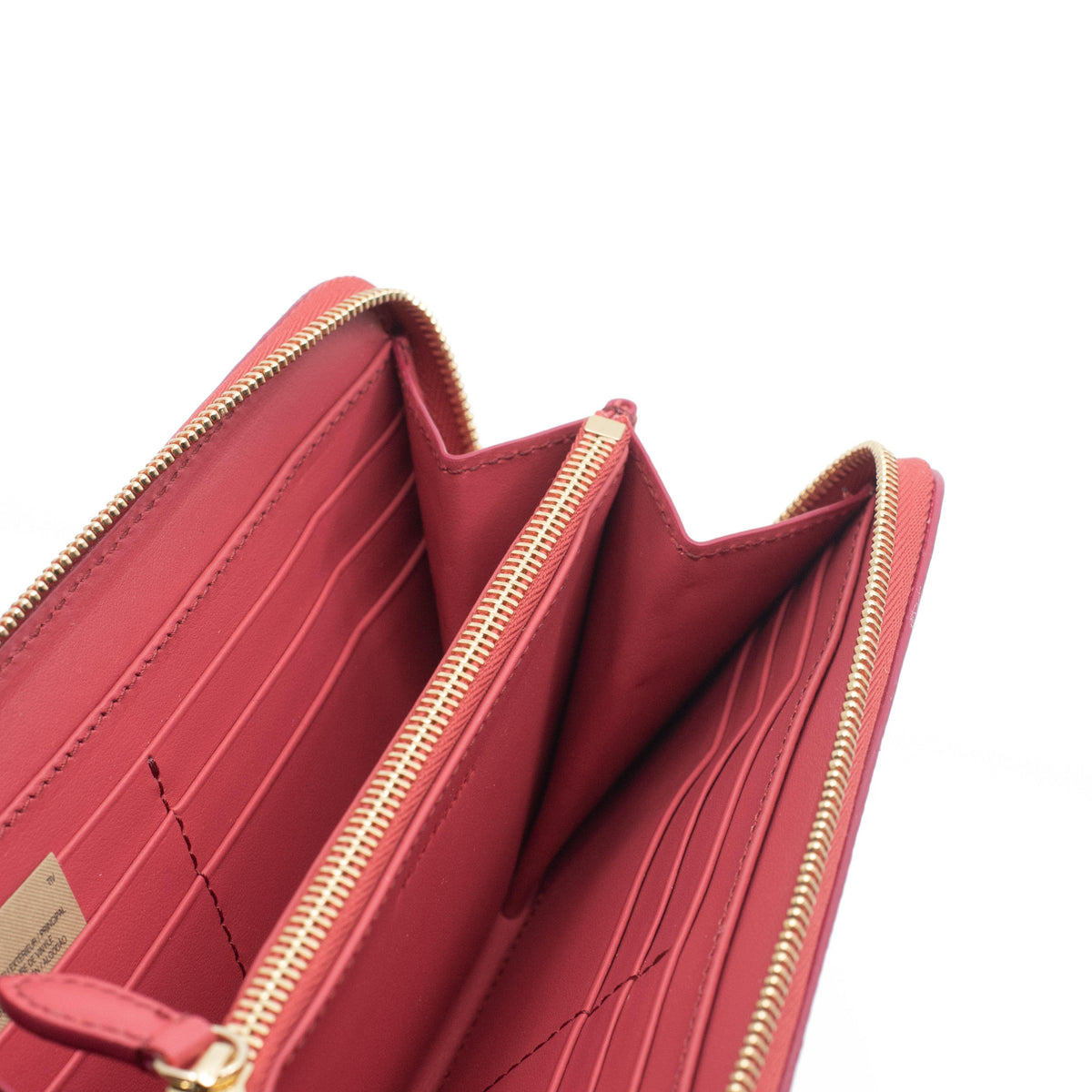 Burberry Zip-around Long wallet in Coral Red – Galleria di