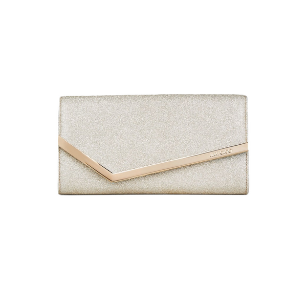 EMMIE Platinum Ice Dusty Glitter Clutch Bag