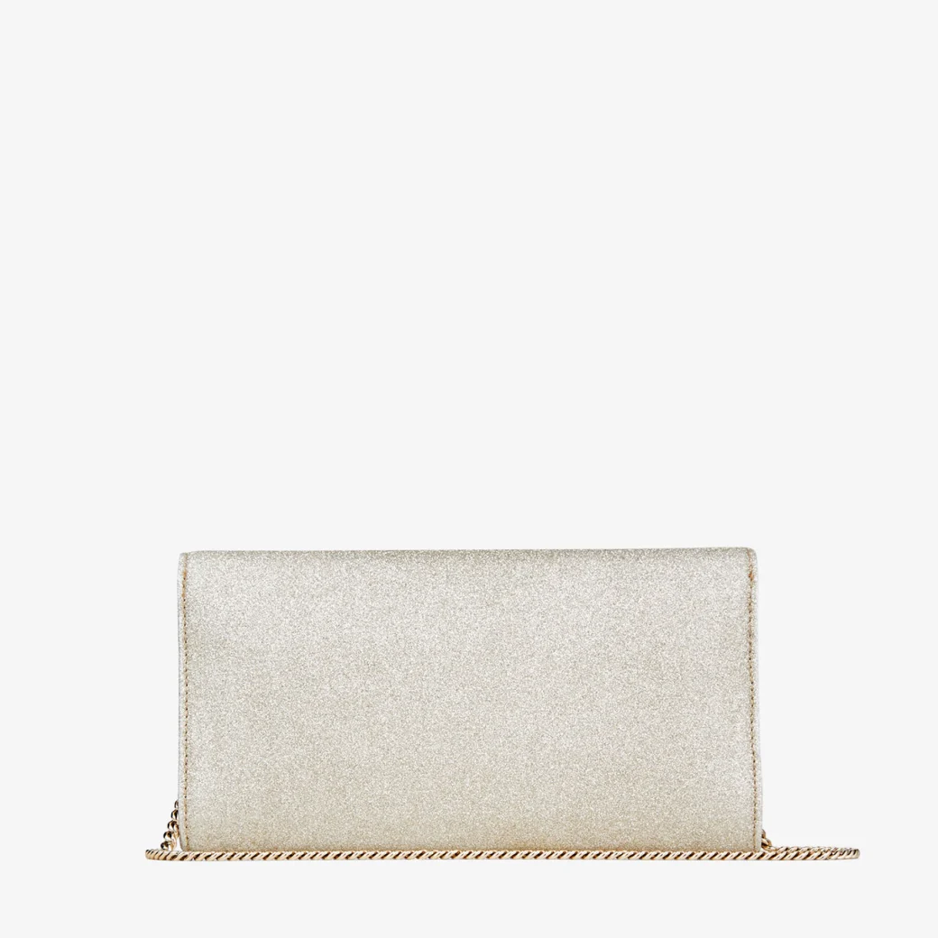 EMMIE Platinum Ice Dusty Glitter Clutch Bag