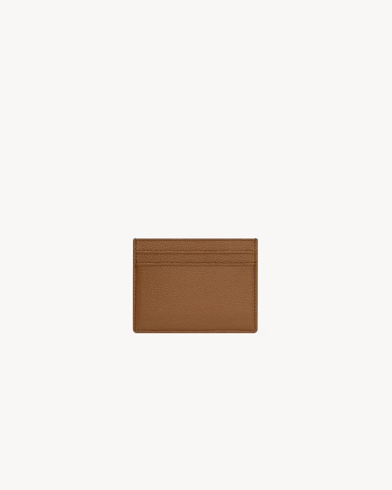 CASSANDRE SHADOW SAINT LAURENT CARD CASE IN GRAINED LEATHER