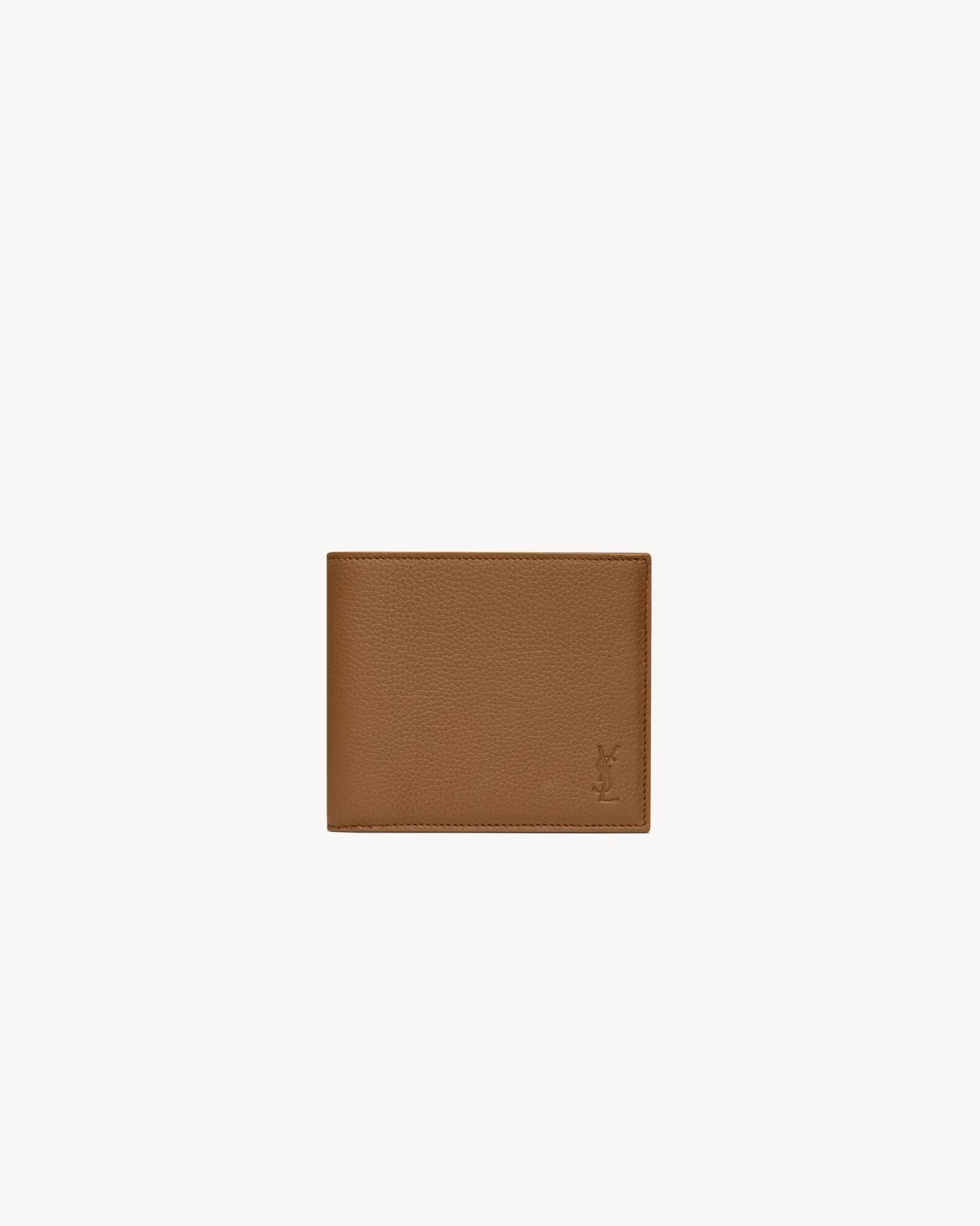 CASSANDRE SHADOW SAINT LAURENT EAST/WEST WALLET IN GRAINED LEATHER