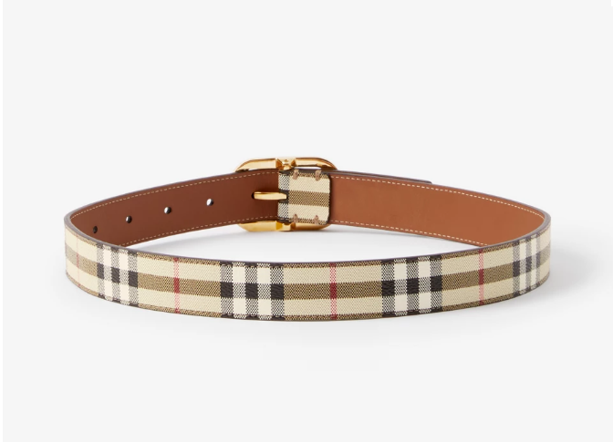 Burberry Check Belt (S)