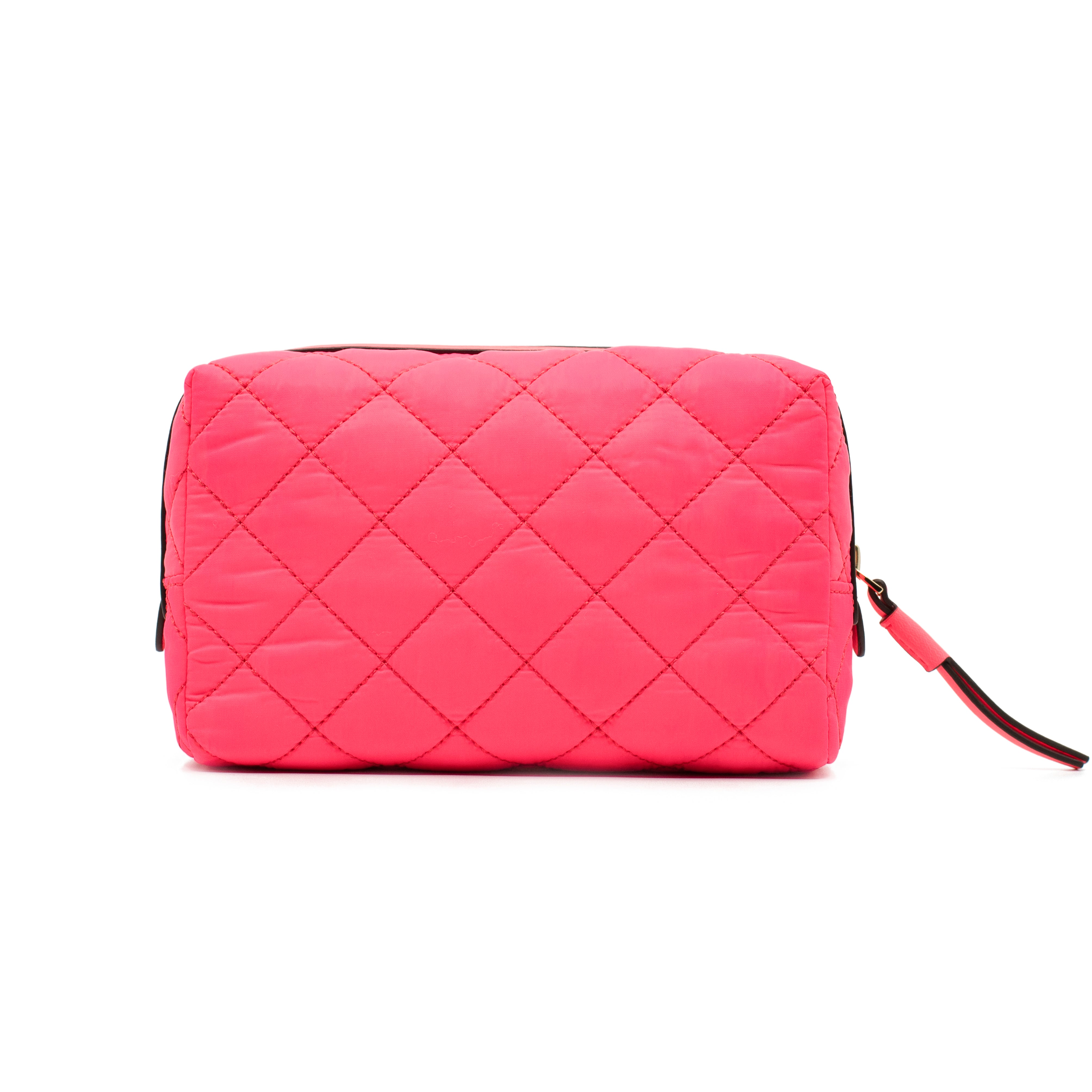 Quilted Pouch in bright Pink