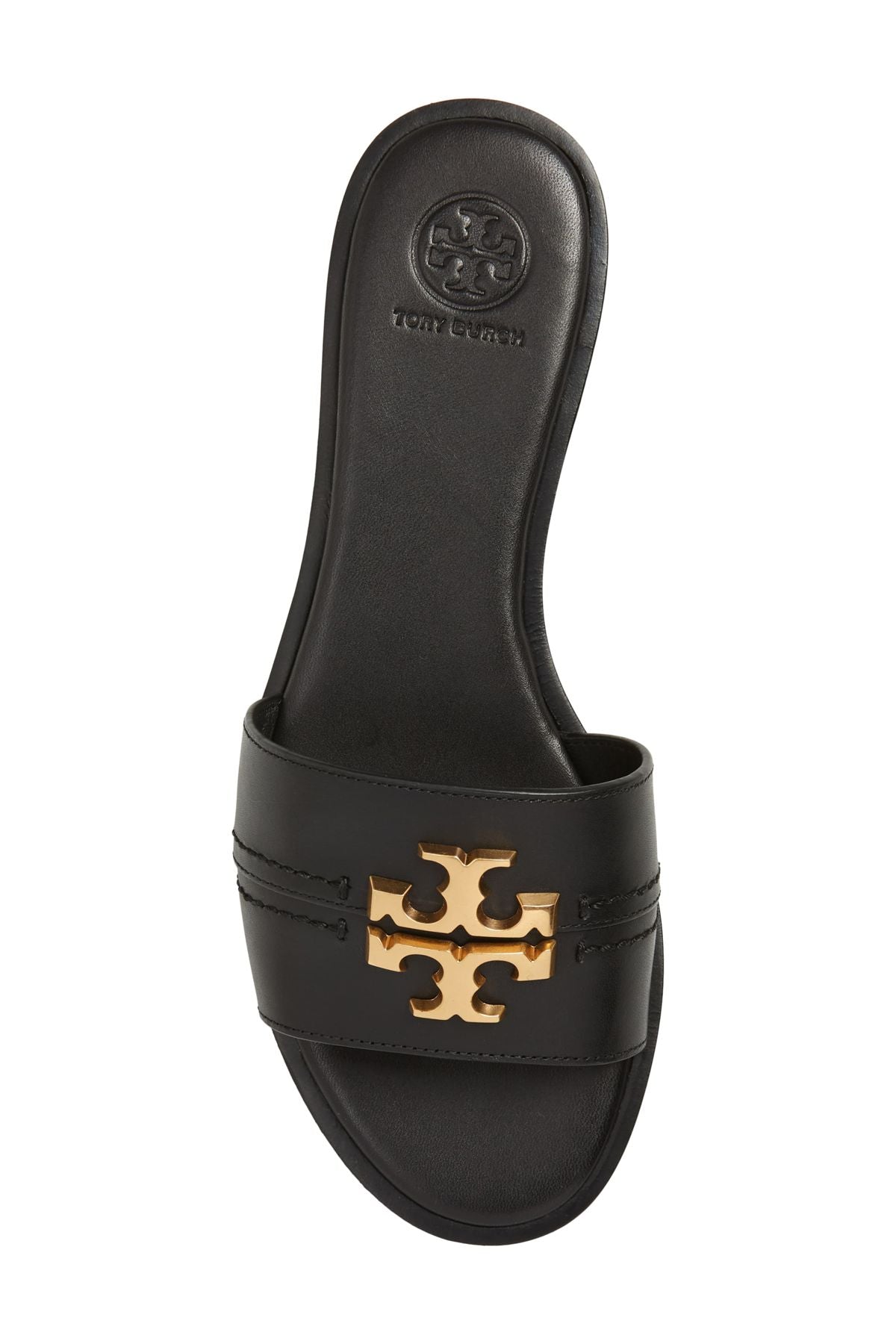 Everly Slide Sandals in Perfect Black