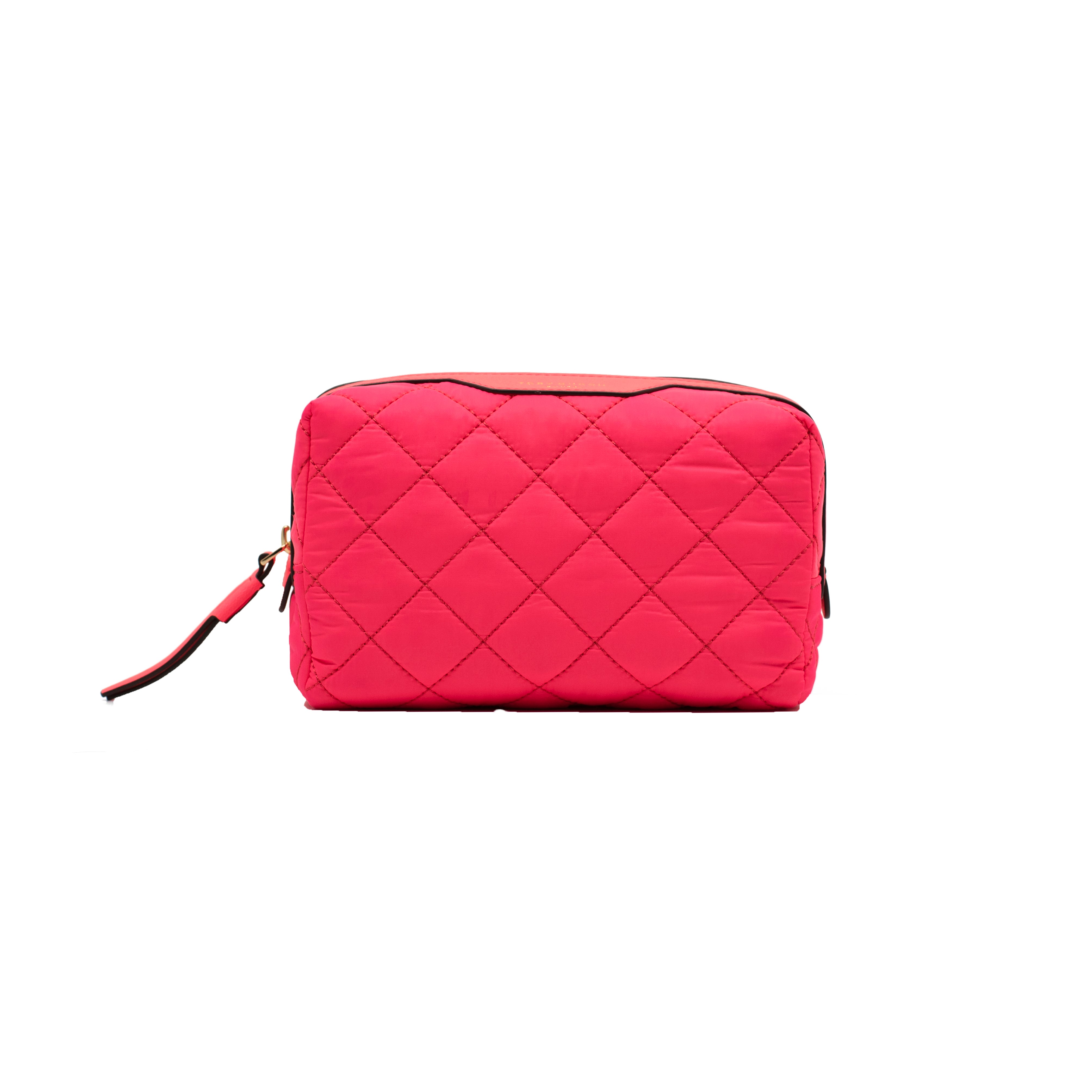 Quilted Pouch in bright Pink