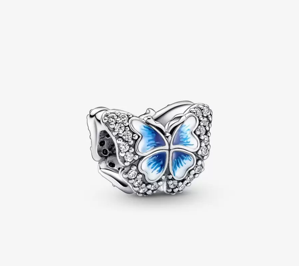 Blue Butterfly Sparkling Charm