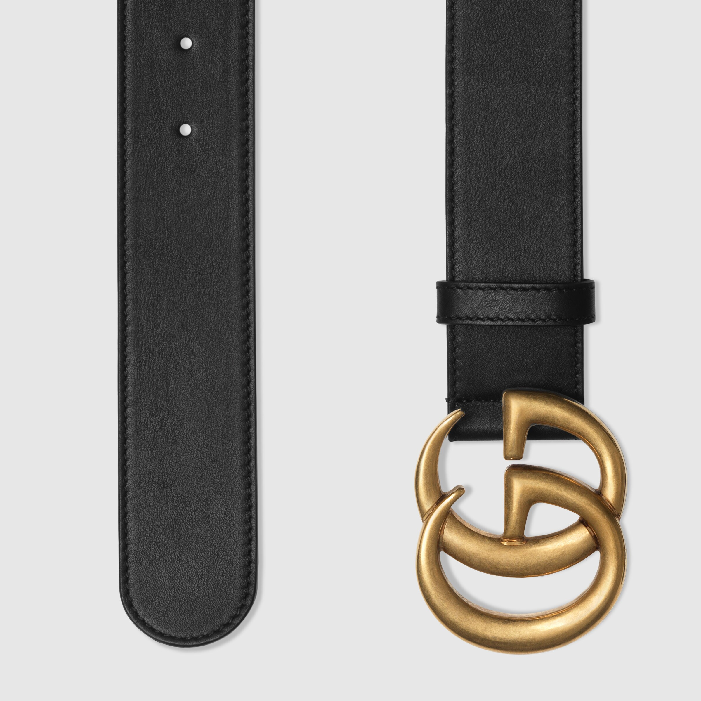 Gucci double top g belt black