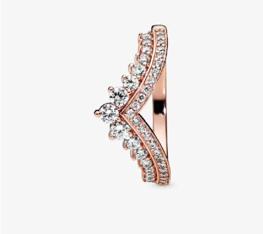 Wishbone ring rose deals gold