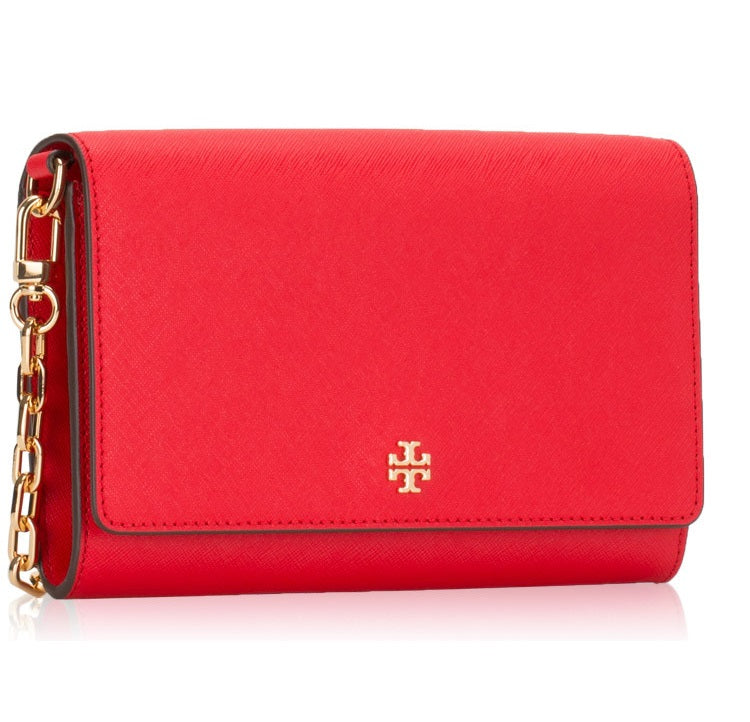 Emerson Chain Wallet in Brilliant Red
