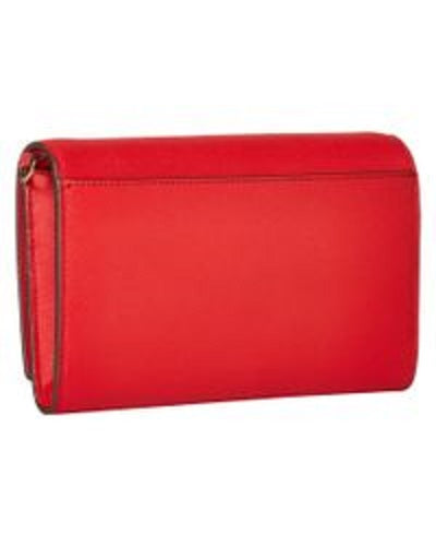 Emerson Chain Wallet in Brilliant Red